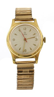 Lot 484 - A gentlemen's gold plated Tudor mechanical bracelet watch