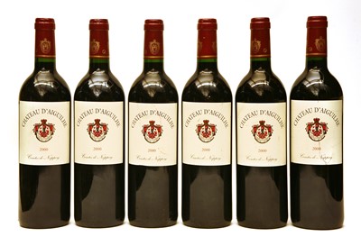 Lot 91 - Chateau d'Aiguilhe, Comtes de Neipperg, Côtes de Castillon, 2000, six bottles