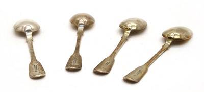 Lot 13 - A set of four early Victorian silver dessert spoons
