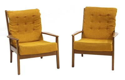 Lot 387 - Two Cintique armchairs