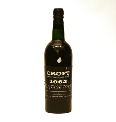 Lot 298 - Croft, Vintage Port, 1963, one bottle