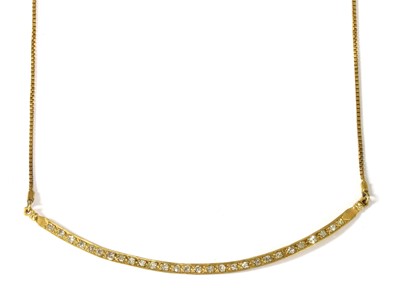 Lot 344 - A 9ct gold diamond necklace