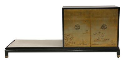Lot 326 - An American japanned cabinet