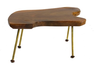 Lot 275 - A wood slice coffee table