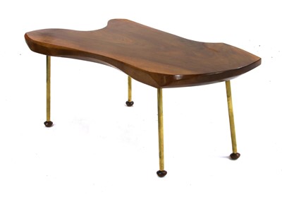 Lot 275 - A wood slice coffee table