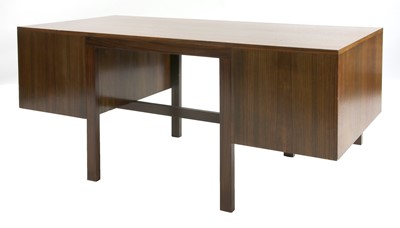 Lot 355 - A rosewood desk