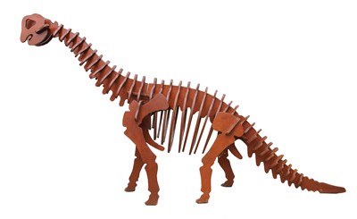 Lot 536 - A giant plywood dinosaur model