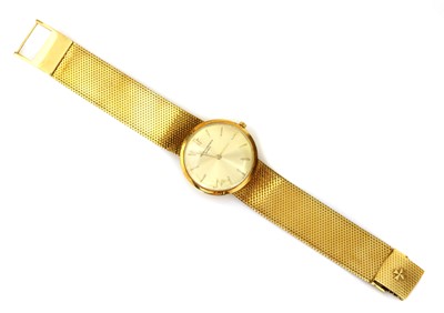 Lot 516 - A gentlemen's 18ct gold Vacheron Constantin Genève slimline mechanical bracelet watch, c.1960