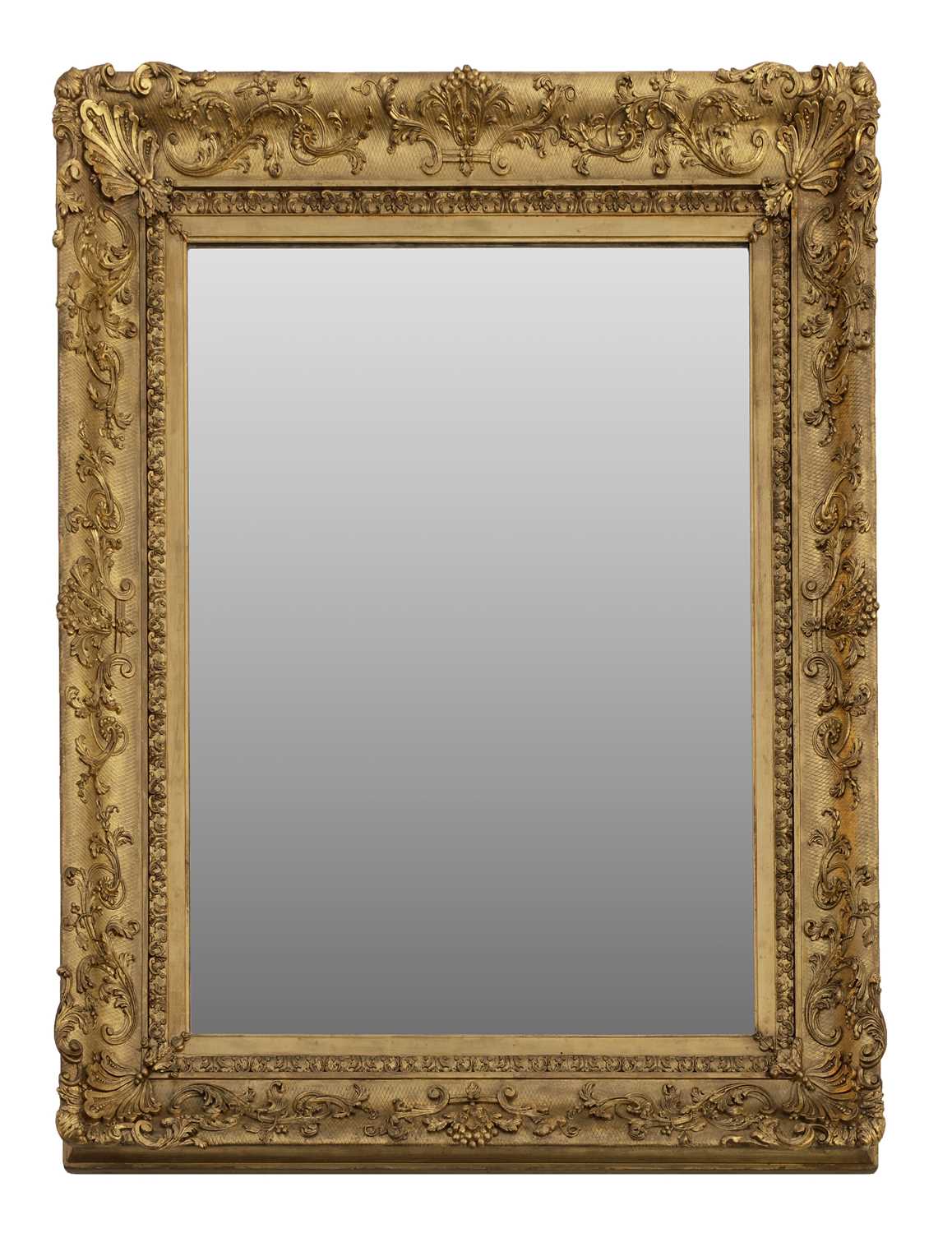 Lot 265 - A rectangular gilt-framed mirror
