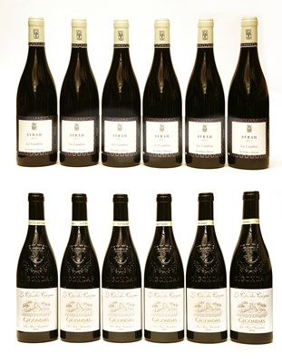 Lot 183 - Domaine Le Clos des Cazaux, 2016, six bottles and Yves Cuilleron à Chavanay, 2017, six bottles