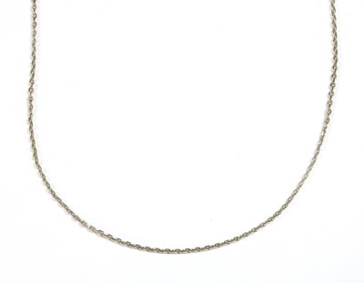Lot 313 - A white gold filed trace chain