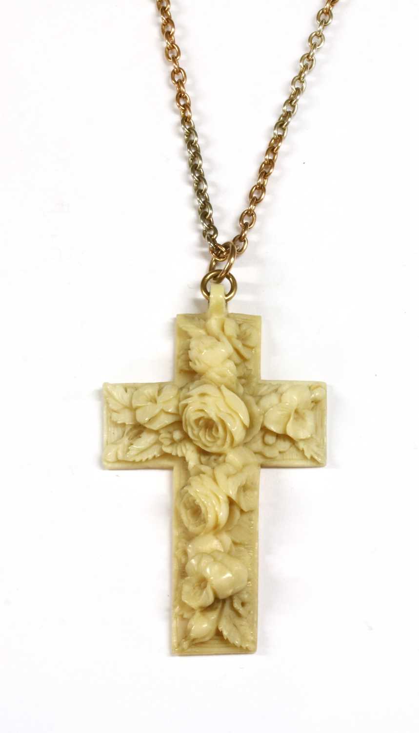 Ivory store cross necklace