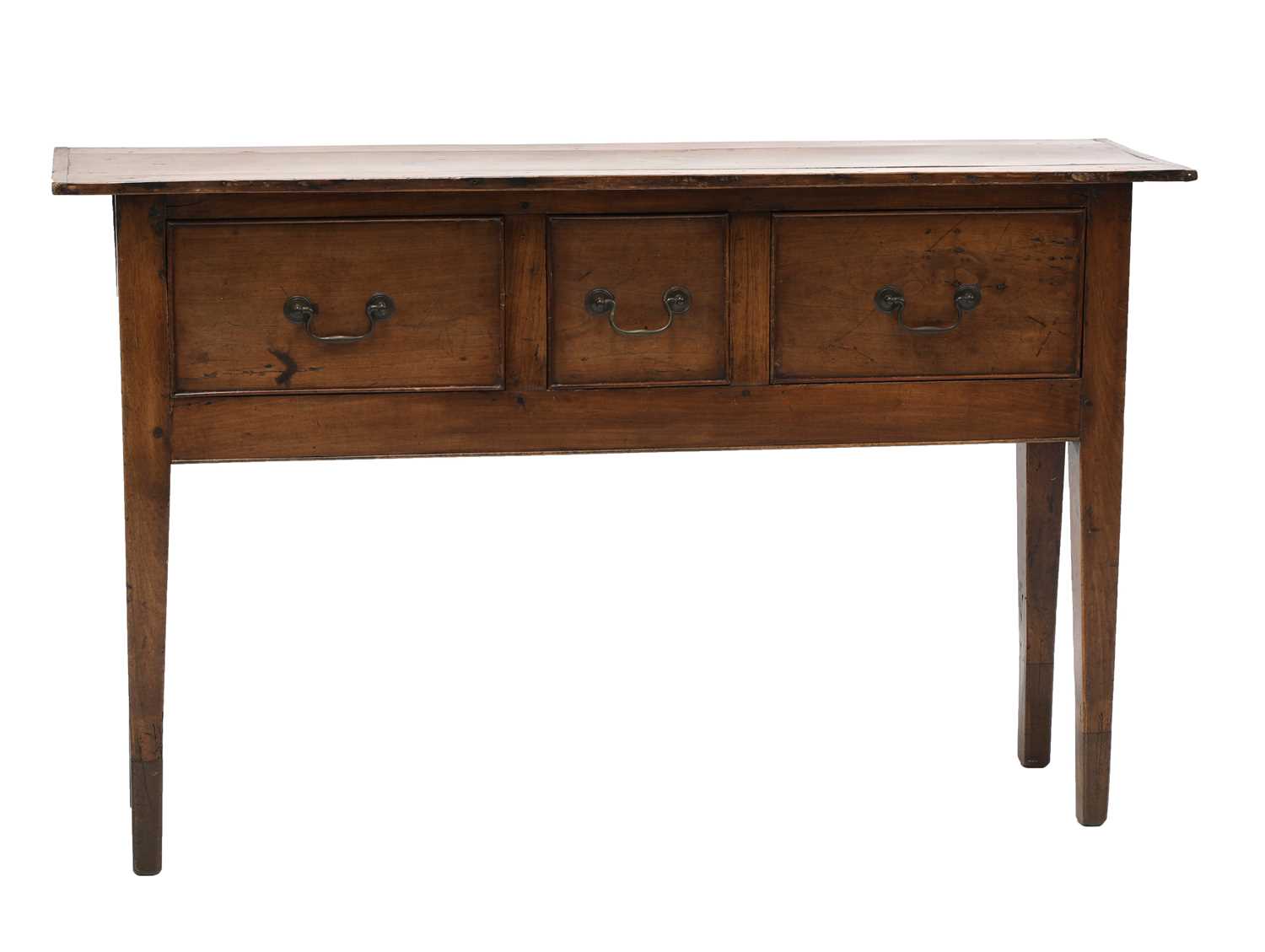 Lot 257 - A French fruitwood serving table