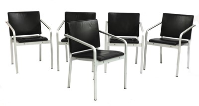 Lot 656 - A set of five 'A901 PF' stacking chairs