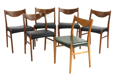 Lot 190 - A set of six teak 'GS61' dining chairs