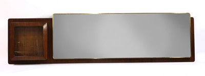Lot 158 - A large unusual mahogany Italian wall mirror