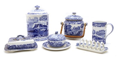 Lot 198 - A large collection of Copeland Spode blue and white Italian ware