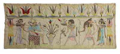 Lot 81 - Two Art Deco embroidered wall hangings