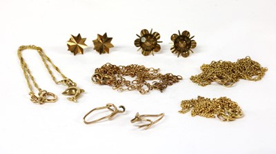 Lot 363 - A quantity of gold jewellery