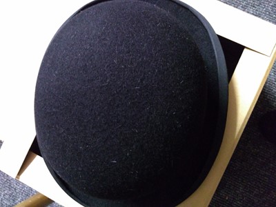 Lot 137 - A Herbert Johnson black bowler hat, boxed