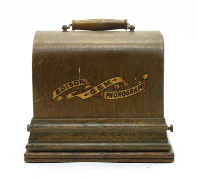 Lot 373 - An Edison Gem phonograph