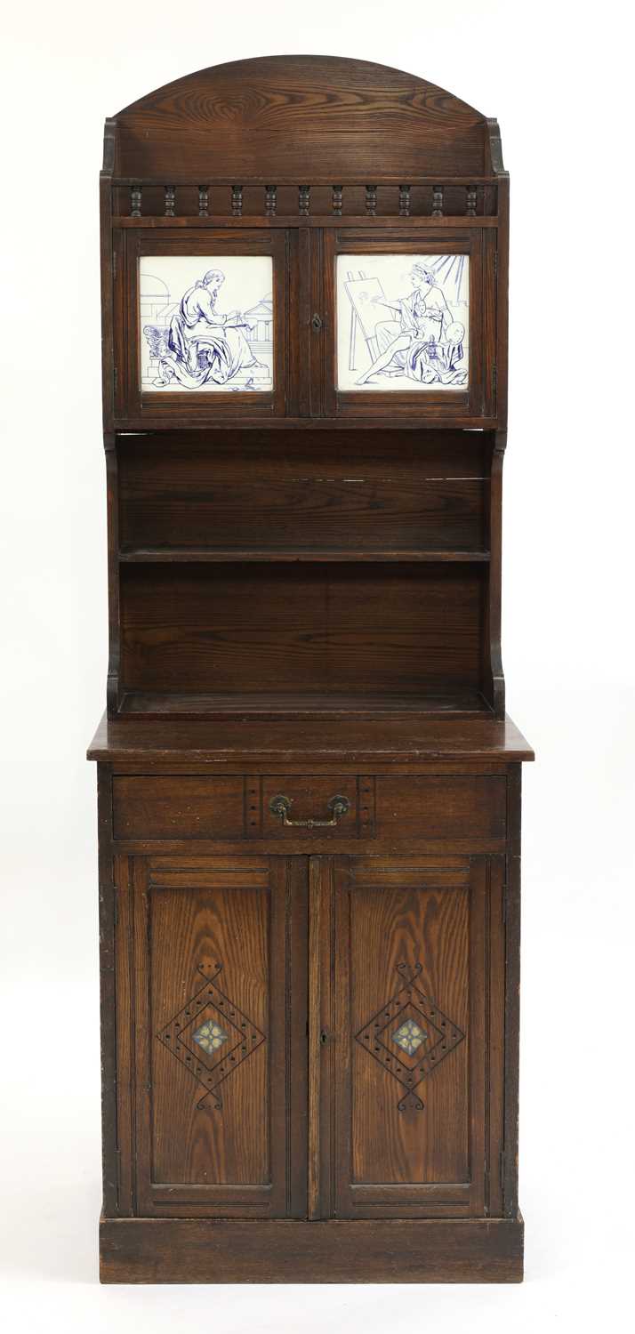 Lot 28 - An Heal's & Son stained ash hall cabinet