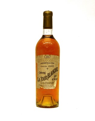 Lot 276 - Château La Tour Blanche, 1er Cru, Sauternes, 1949, one bottle (capsule damage....)