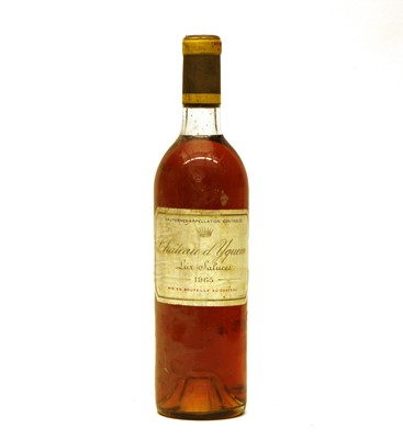 Lot 277 - Château d'Yquem, 1er Grand Cru Classe, Sauternes, 1965, one bottle