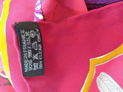 Lot 129 - An Hermès silk scarf