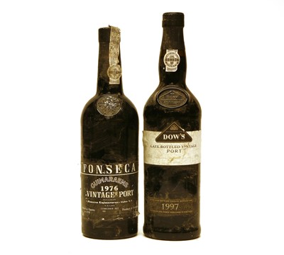 Lot 307 - Assorted Port to include: Fonseca, Vintage Port, 1976, one bottle and Dows, LBV, 1977 one bottle