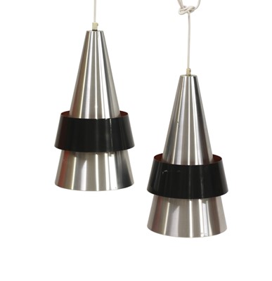 Lot 304 - A pair of Danish 'Corona' ceiling lamps