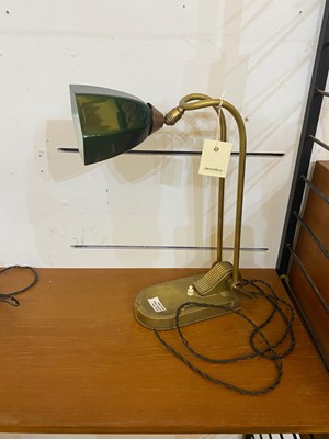 Lot 305 - A pair of Art Deco articulated brass desk lamps