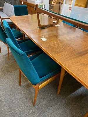 Lot 166 - A teak and Indian rosewood dining table
