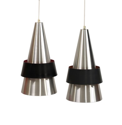 Lot 429 - A pair of Danish 'Corona' ceiling lamps