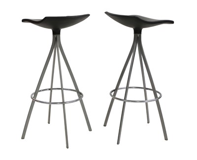 Lot 194 - A pair of 'Gimlet' revolving bar stools