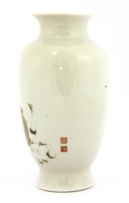 Lot 374 - A Chinese famille rose vase