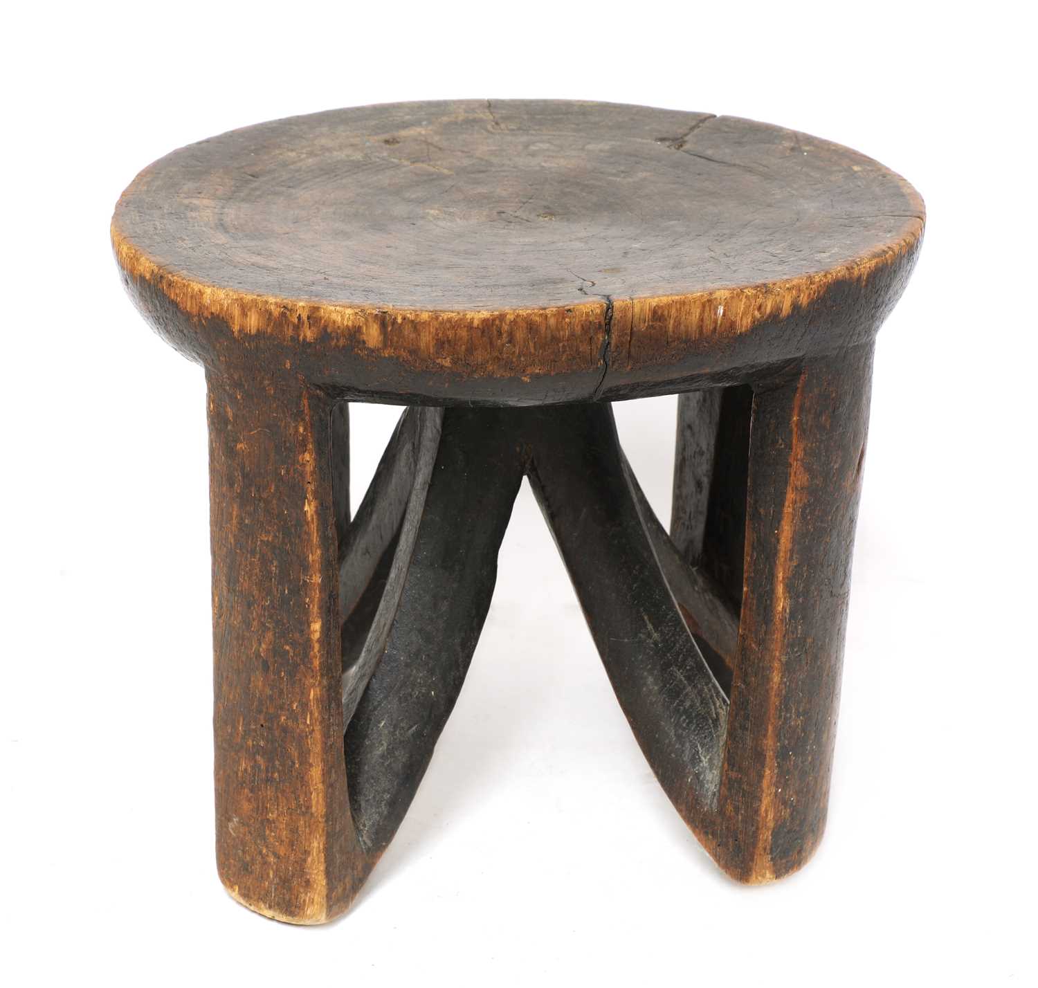 Lot 195 - An East African tribal stool