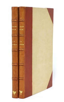 Lot 149 - LAWRENCE, T. E: Crusader Castles: I The Thesis; II The Letters. 2 Volumes.