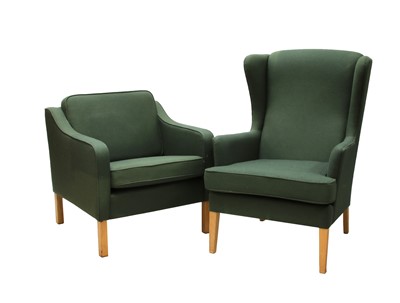 Lot 472 - Two Danish armchairs