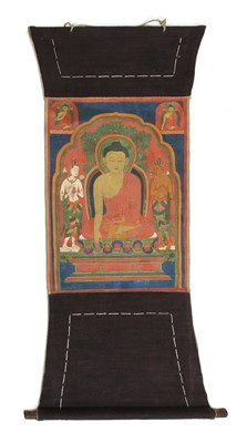 Lot 244A - A Tibetan thanka