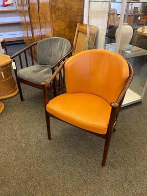 Lot 239 - A pair of modern armchairs