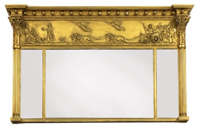 Lot 457 - A George III-style gilt framed mirror
