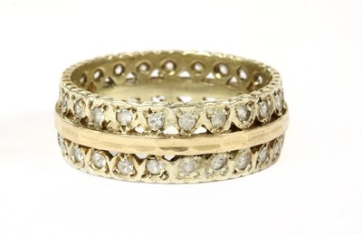 Lot 230 - A gold paste set full eternity ring