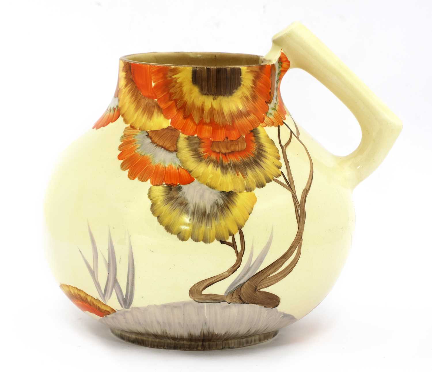 Lot 54 - A Clarice Cliff 'Rhodanthe' jug
