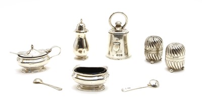 Lot 5 - Silver items including a 'weight' pepper grinder by Jane Brownett