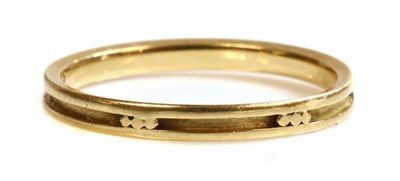 Lot 202 - A gold band ring by Georg Jensen