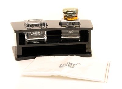 Lot 130 - Montblanc Point of Sale inkwell set