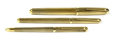 Lot 283 - A cased sterling silver pen set by Asprey