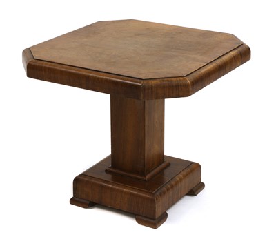 Lot 94 - An Art Deco walnut lamp table