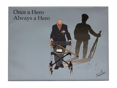 Lot 7 - Once a Hero, Always a Hero Print on canvas